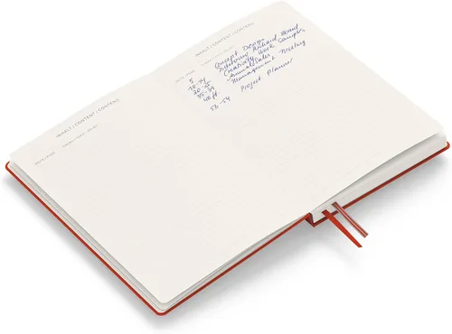 Miniatura 5 de LEUCHTTURM1917 - Cuaderno de tapa dura mediano A5 con 251 páginas numeradas para escritura y diario (Rojo zorro, con puntos)
