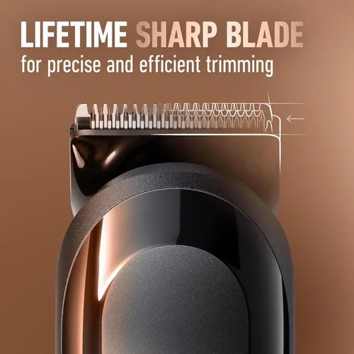 Miniatura 4 de King C. Gillette recortadora de barba inalámbrica para hombre, el kit incluye 1 recortadora, 3 peines intercambiables, 1 cepillo de limpieza, 1