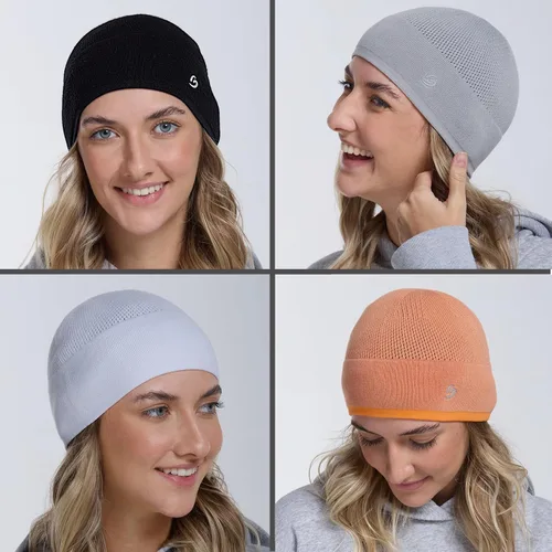 Miniatura 4 de Gorro de bambú ligero con diseño de calavera para hombres y mujeres, suave y cómodo multifunción