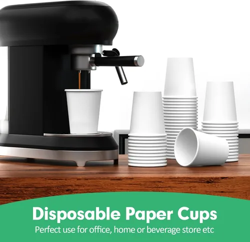 Miniatura 4 de Tazas de papel RAZCC de 8 oz, paquete de 300 unidades de 8 oz, tazas de café desechables de papel, tazas de café de 8 oz para bebidas frías