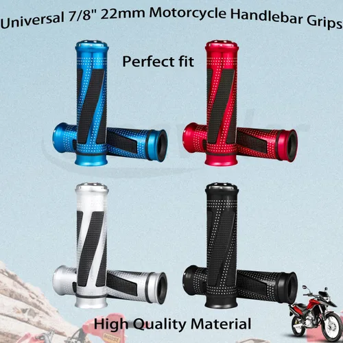 Miniatura 2 de Empuñaduras universales para manillar de motocicleta para motocicletas con agarre izquierdo de 7/8 pulgadas y 1 pulgada derecha, disponibles en una