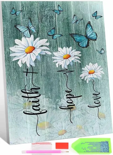 Miniatura 9 de Kits de Arte de Diamantes DIY para Adultos - Juego Completo de Pintura de Diamantes 5D con Detalles Completos de Nubes Auspiciosas y Coloridas