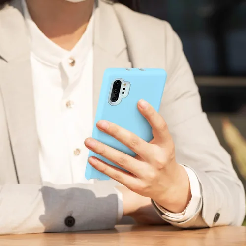 Miniatura 5 de Diseñada para Galaxy Note 10 Plus, protección de cuerpo completo, a prueba de golpes, resistente, delgada, sedosa al tacto, funda protectora