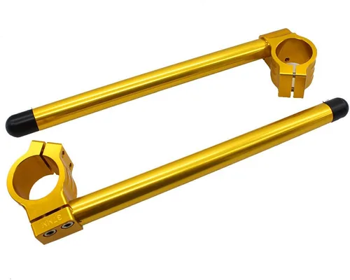 Miniatura 7 de 1.339 in 7/8 "motocicleta aluminio CNC regular tenedor tubo clip en manillar ajuste universal bicicleta Cafe Racer negro