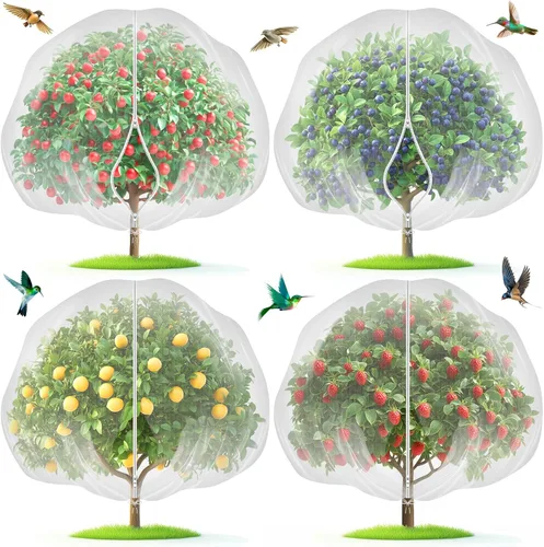 Miniatura 10 de Barrera de Malla de Jardín contra Plagas: 4 x 10 pies de Malla Fina contra Insectos para Protección de Jardín, Cubierta de Hileras, Malla para Camas
