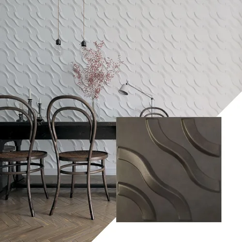 Miniatura 7 de Ekena Millwork WP12X12LAWH 11 7/8 pulgadas de ancho x 11 7/8 pulgadas de alto Lane EnduraWall Decorativo 3D Panel de pared cubre 0.98 pies cuadrados
