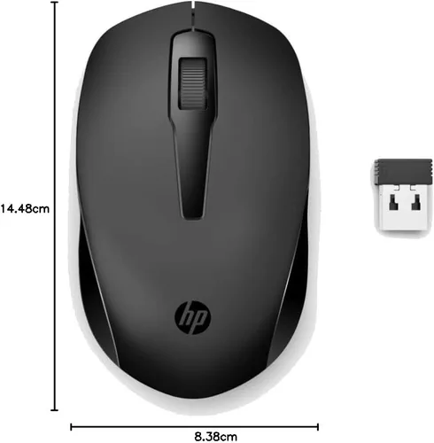 Miniatura 7 de HP Ratón inalámbrico 150, 3 botones con rueda de desplazamiento de control doble, sensor óptico de 1600 DPI con diseño ergonómico para comodidad