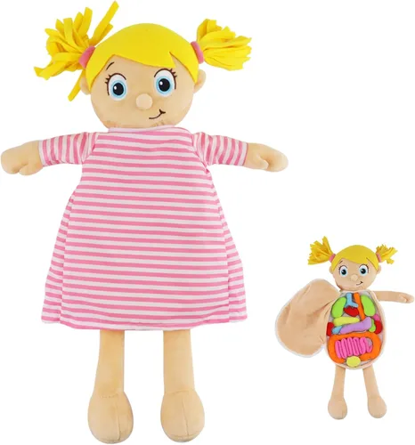 Miniatura 10 de vocheer Juguete de anatomía del cuerpo humano, juguetes de peluche de órgano educativo Montessori preescolar para niños, kits de aprendizaje