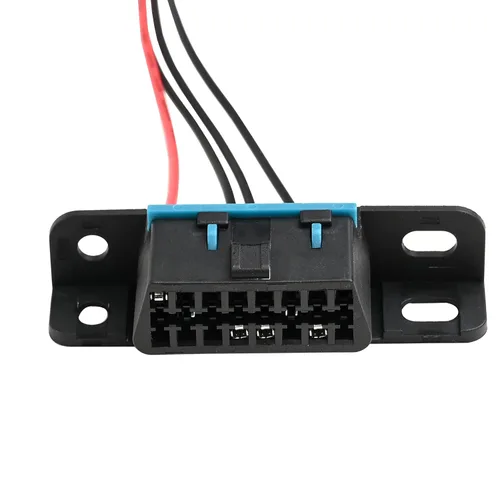 Miniatura 2 de OBD II OBD2 - Conector de arnés de 4 cables, puerto de salpicadero, cable estañado abierto, coleta, cables completos, diagnóstico de tablero