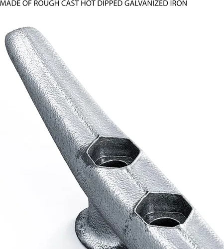 Miniatura 2 de Cornamusas para muelle Simplified Living de 6 pulgadas, de hierro galvanizado en caliente y colado en bruto, 4, 8 o 16 unidades, Paquete de 4