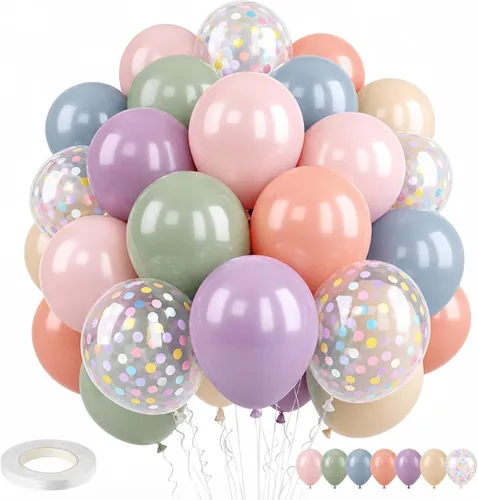 Miniatura 17 de Globos verde salvia y naranja, 12 pulgadas, globos verdes, marrones, naranjas, verde oliva, marrones, beige, globos de la jungla, safari, bosque