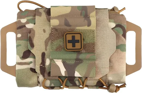 Miniatura 7 de Molle táctico bolsa de primeros auxilios sistema de dos piezas Micro Med kit senderismo bolsa de caza RG.