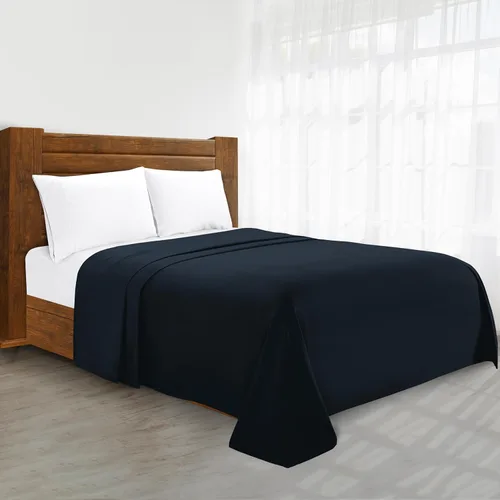 Miniatura 14 de Sábana plana de lujo en Amazon Elegant Comfort sin arrugas de 1500 hilos de calidad de hotel Premier, tamaño King, color marrón chocolate