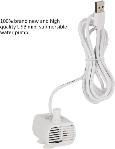 Miniatura 5 de Mini bomba de agua sumergible USB, bomba de filtro de fuente de agua de flores, bomba de repuesto para fuente, micro para pecera, resina