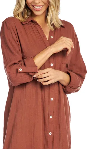 Miniatura 9 de Mud Pie Clemmy - Vestido largo para mujer, color óxido, talla M, Herrumbre