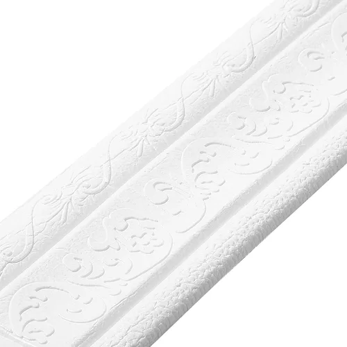 TaoBary Moldura de espuma flexible autoadhesiva con borde 3D, líneas decorativas de pared adhesivas para despegar y pegar, para el hogar, oficina,