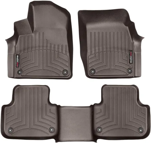 Miniatura 8 de WeatherTech Revestimientos de suelo personalizados para Audi Q7, SQ8, Q8-1ª y 2ª fila (44887-1-2), color negro