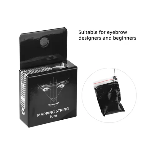 Miniatura 4 de JimKing Cuerda de mapeo de cejas, herramienta de medición de cejas, cuerda de microblading preentintada, línea de mapa premium para modelado
