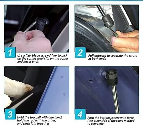 Miniatura 7 de Amortiguador de soporte de elevación de apoyo de elevación de puntales de resorte de gas automático, para Hyundai para Atos para Eon 2012-2019