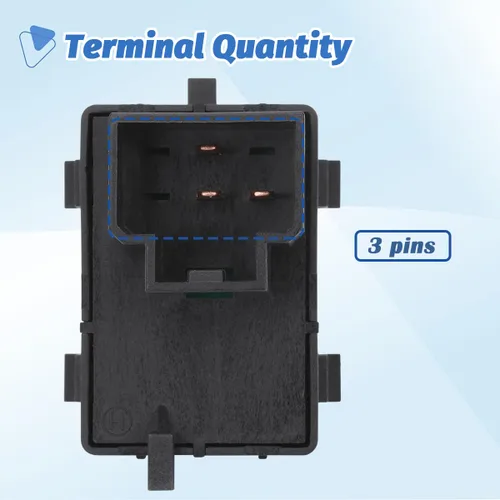 Miniatura 4 de Interruptor de cerradura de puerta de alimentación del lado del pasajero delantero derecho Botón de control Compatible con 2002 2003 2004 2005 2006