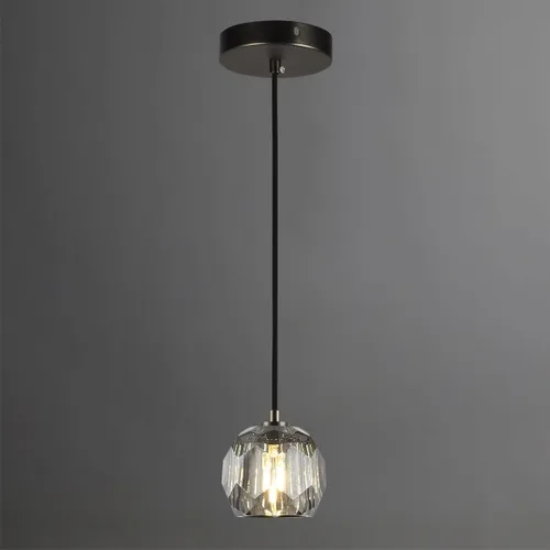 Miniatura 17 de Lámpara colgante de latón, lámpara colgante de cristal en forma de cubo para isla de cocina, moderna pequeña lámpara colgante de techo regulable