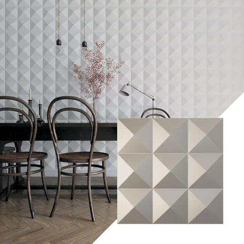 Ekena Millwork 19 5/8 pulgadas de ancho x 19 5/8 pulgadas de alto Benson EnduraWall Panel decorativo de pared 3D, aluminio (cubre 2.67 pies Capa