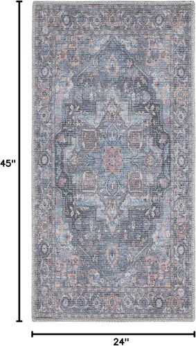 Miniatura 115 de Nourison Home New Concept - Alfombra lavable de 6 x 9 pies, fácil de limpiar, no se desprende, para dormitorio, sala de estar, comedor y cocina