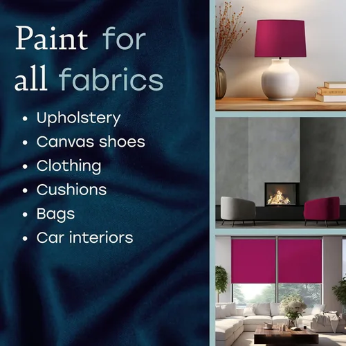 Miniatura 3 de Fabricoat - Pintura textil para muebles - 8.5oz / 250ml Rojo - Restaura o cambia el color de sofás, sillas, tapicerías, muebles blandos, interiores