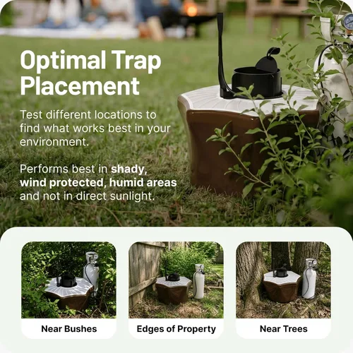 Miniatura 5 de Biogents Trampa para Mosquitos al Aire Libre Mosquitaire con Refuerzo de CO₂ y Señuelo SweetScent Alternativa Repelente Ecológica, Sin Pesticidas