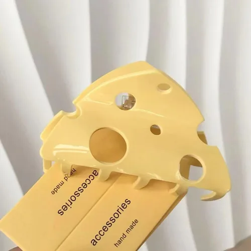 Miniatura 6 de Pinzas de garra de queso, lindas pinzas para el pelo de queso, pinzas de mandíbula para el pelo de postre, pinzas para el cabello con forma de S4
