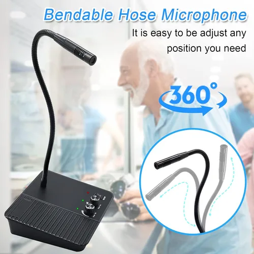 Miniatura 4 de CallToU Sistema de intercomunicación con altavoz de ventana, intercomunicación de 2 vías, antiinterferencia, micrófono, contador, intercomunicador