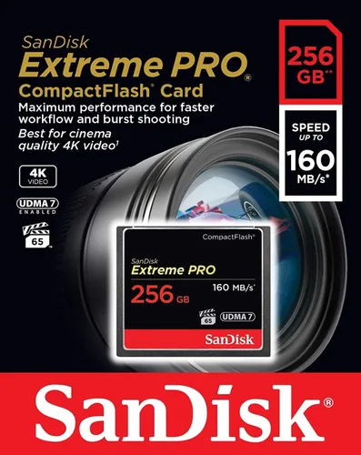 Miniatura 4 de SanDisk 256GB Extreme PRO Tarjeta de Memoria CompactFlash UDMA 7 Velocidad Hasta 160MB/s - SDCFXPS-256G-X46