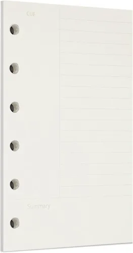 Miniatura 86 de Zelten 1 paquete A5 de 80 hojas/160 páginas 4 en 1 rayado cuadrado punteado en blanco hojas sueltas perforadas papel de repuesto de papel