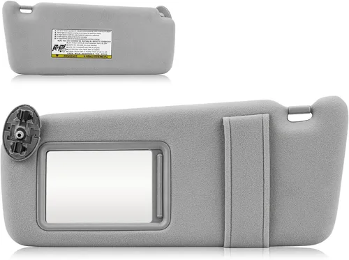 Miniatura 16 de Visera solar con luz para Toyota Camry 2007-2011 con techo solar, lado derecho del pasajero gris. Reemplaza 74320-06800-B0