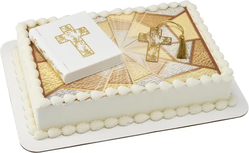 Miniatura 6 de Decoración para pastel de Biblia religiosa y cruz