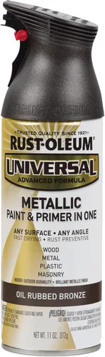 Miniatura 174 de Rust-Oleum 245197 Pintura en aerosol universal para todas las superficies, 12 onzas, negro satinado