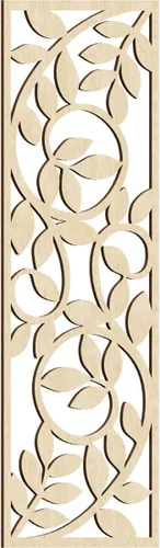 Miniatura 97 de 9 3/8"W x 24 3/8"H x 1/4"T Utica Decorativo Fretwork Madera Paneles de Pared, Abedul