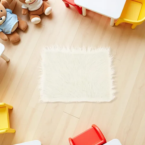 Miniatura 3 de KOMBIUDA Tapete de fotografía para bebé, color beige, de piel sintética, suave, flexible, no desprende pelusa, accesorios para fotos de bebé