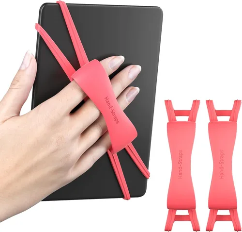 Miniatura 11 de Paquete de 2 correas de mano cómodas para Kindle y tabletas, accesorios Kindle para leer en la cama, soporte de agarre seguro y ligero