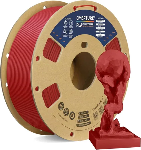 Miniatura 39 de Overture PLA Plus (PLA+) Filamento de 1/16 pulgadas, dureza mejorada con rollo PLA, con superficie de construcción 3D de 7.87 × 7.87 pulgadas, PLA