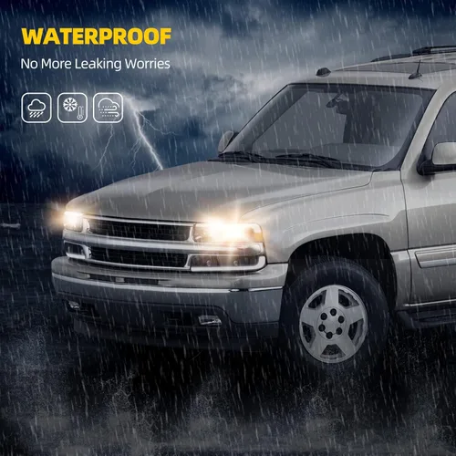Miniatura 6 de DWVO Faros delanteros LED DRL compatibles con Chevy Silverado 1999-2002 1500 2500/2001-2002 Chevy Silverado 1500HD 2500HD 3500/2000-2006 Tahoe LED