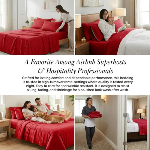 Miniatura 273 de Southshore Fine Living, Inc. Juego de 7 piezas de sábanas King divididas para cama ajustable, juego de sábanas King divididas con bolsillo de 21