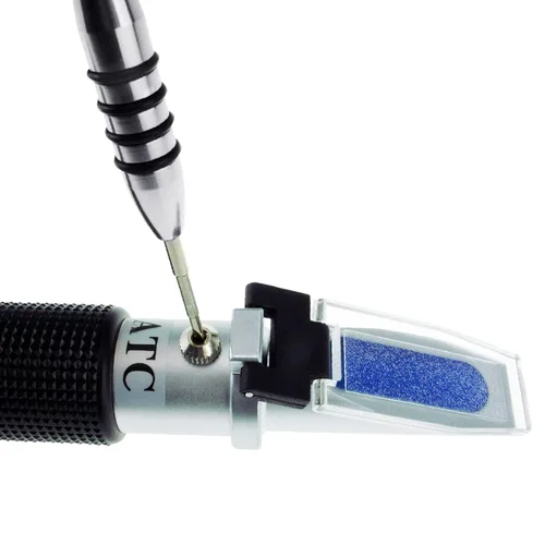 Miniatura 6 de Refractómetro clínico 3 en 1 para uso humano con 50.0-86.0 °F ATC, proteína sérica 0.00-0.42 oz/dl, gravedad específica de la orina 1.000-1.050