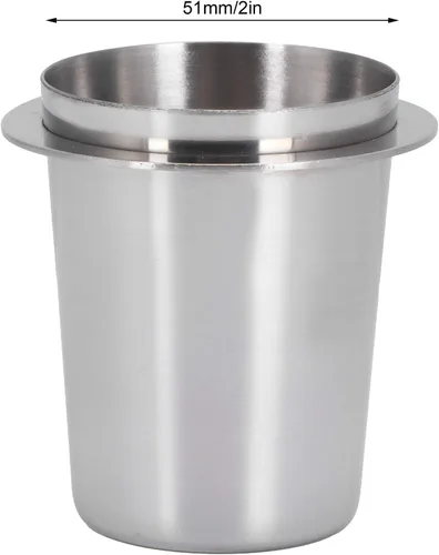 Miniatura 2 de Taza dosificadora de 2.008 in, taza de dosificación de polvo de café de acero inoxidable, parte del alimentador de polvo de café para máquina