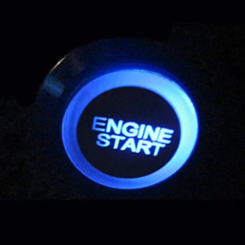 Miniatura 4 de ESUPPORT Interruptor de botón momentáneo de 12V para auto, vehículo, con luz LED azul, carcasa negra, interruptor de encendido de motor, enchufe