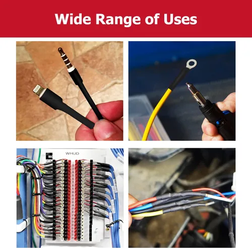 Miniatura 5 de Nilight 130 piezas kit de tubos termorretráctiles 3:1, tubo de manga adhesiva de doble pared, tubo para envoltura de cables y alambres eléctricos
