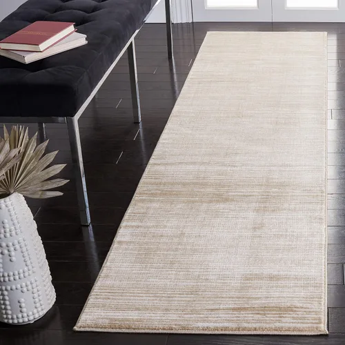 SAFAVIEH - Alfombra corredor de la colección Vision, 2.2 x 10 pies, crema, diseño moderno con degradado ombre, no desprende pelusa y fácil de