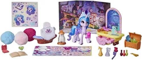 Miniatura 2 de Mi pequeño pony (My Little Pony): A New Generation Movie Story Scenes Critter Creation Izzy Moonbow - Juguete con 25 accesorios y un poni púrpura
