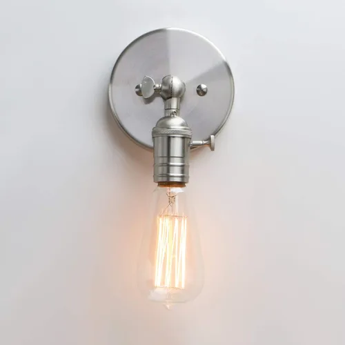 Miniatura 13 de Permo Vintage lámpara estilo candelabro de metal industrial para montar en pared, 60.00watts Antiguo