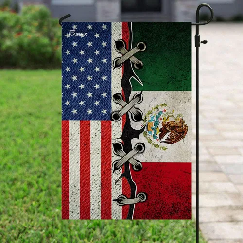 Miniatura 6 de FLAGWIX Banderas mexicanas – Bandera estadounidense LHA758F, bandera de casa (29.5 x 39.5 pulgadas) – Banderas de jardín de casa de Estados Unidos